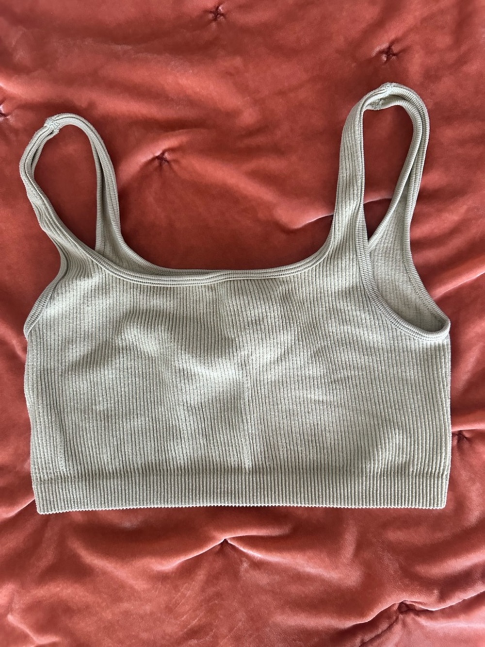 3pc LOT Women's Ribbed Super Cropped Bra Tops M/L - Picture 4 of 8